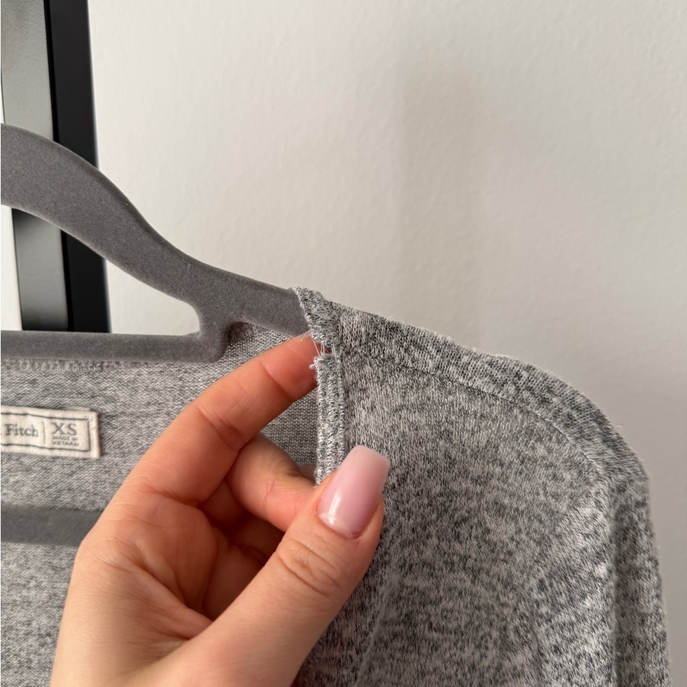 Abercrombie & Fitch Gray V-Neck Bodysuit Size XS - Picture 5 of 5